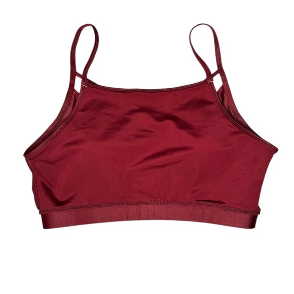 Mono B Women’s Maroon Sports Bra Top – Size Large - Picture 5 of 8